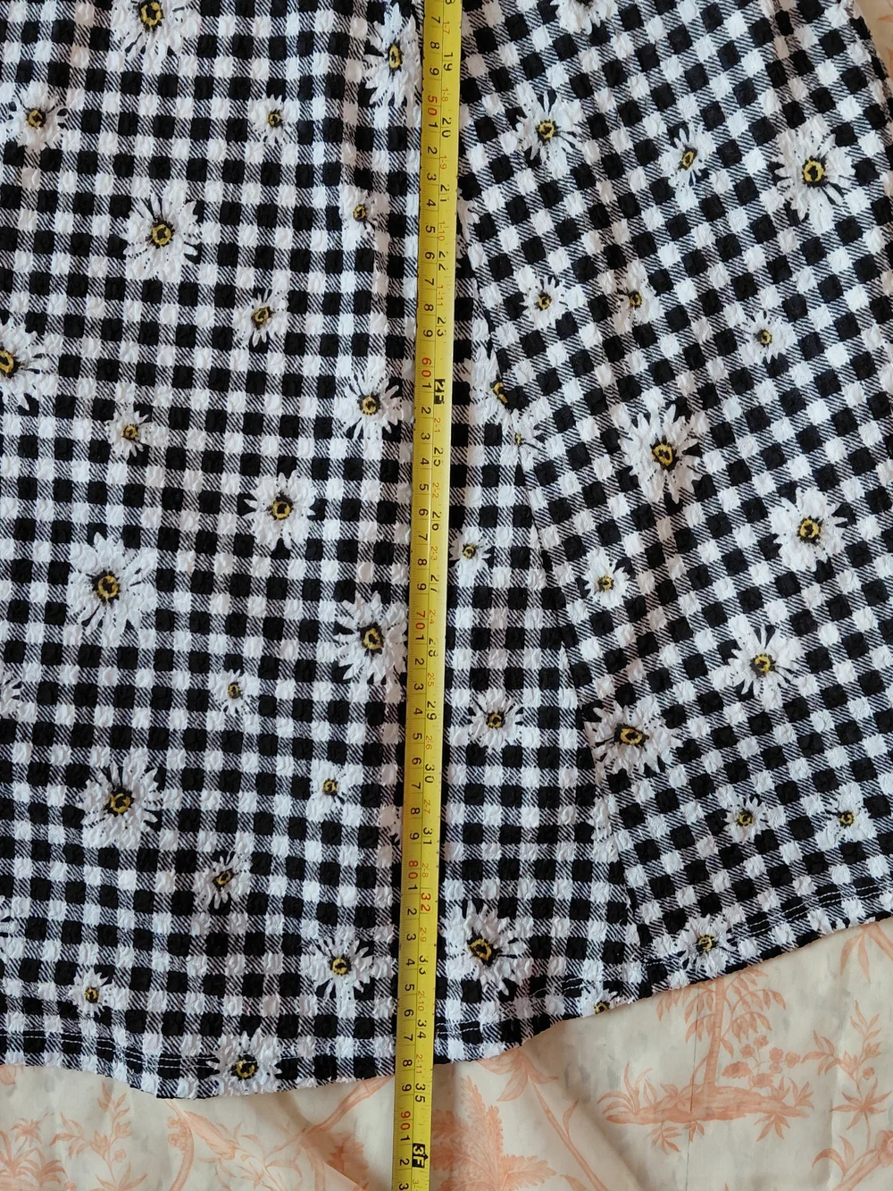 Torrid Black & White Gingham Daisy Midi Dress Plus SZ 2 2X cottagecore Summer . - Picture 14 of 14